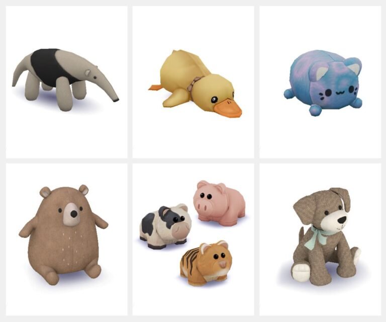 SIMS 4 CC FINDS: PLUSHIES